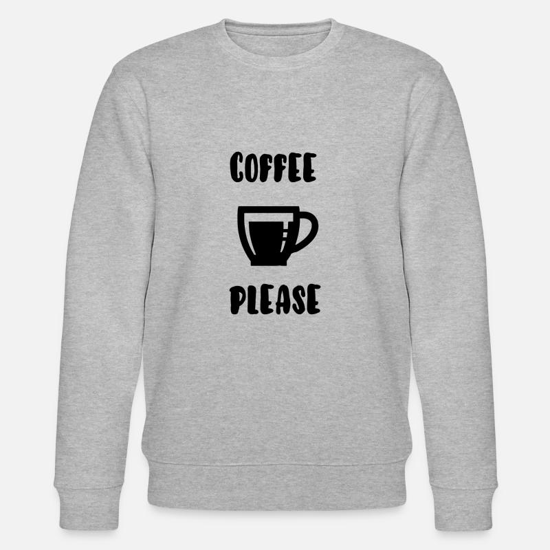 Kaffee bitte - Stanley/Stella Unisex Bio-Sweatshirt CHANGER  - Grau meliert