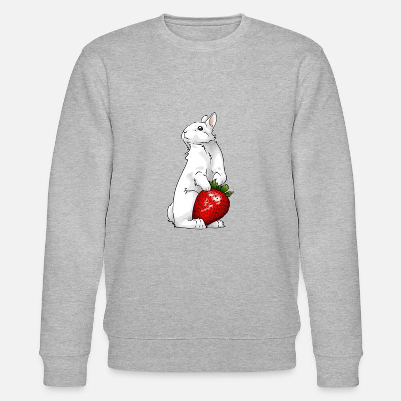 White Bunny - Stanley/Stella Unisex Bio-Sweatshirt CHANGER  - Grau meliert