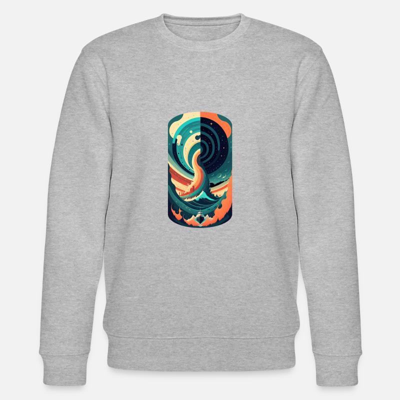 Bateau dans les inondations - Sweat bio CHANGER Stanley/Stella Unisexe - gris chiné