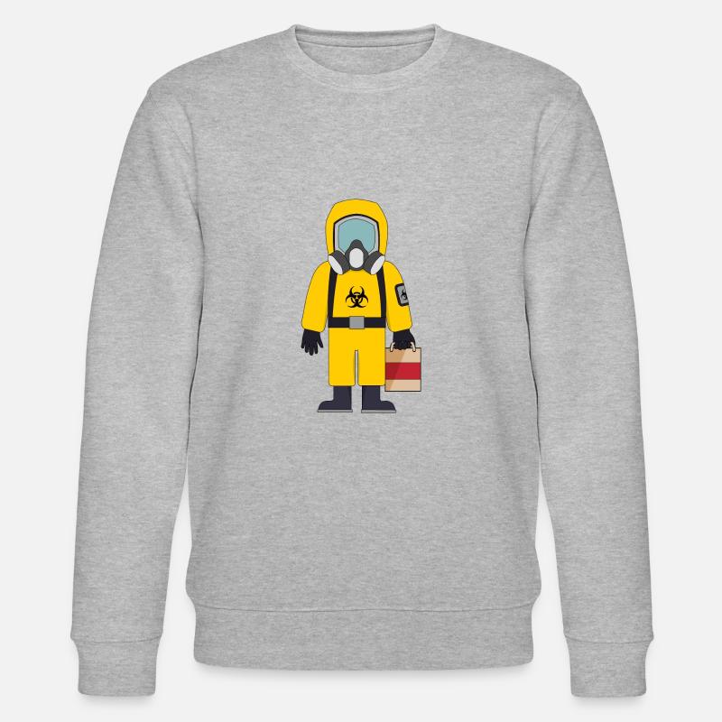 Biohazad Anzug mit Tasche - Stanley/Stella Unisex Bio-Sweatshirt CHANGER  - Grau meliert