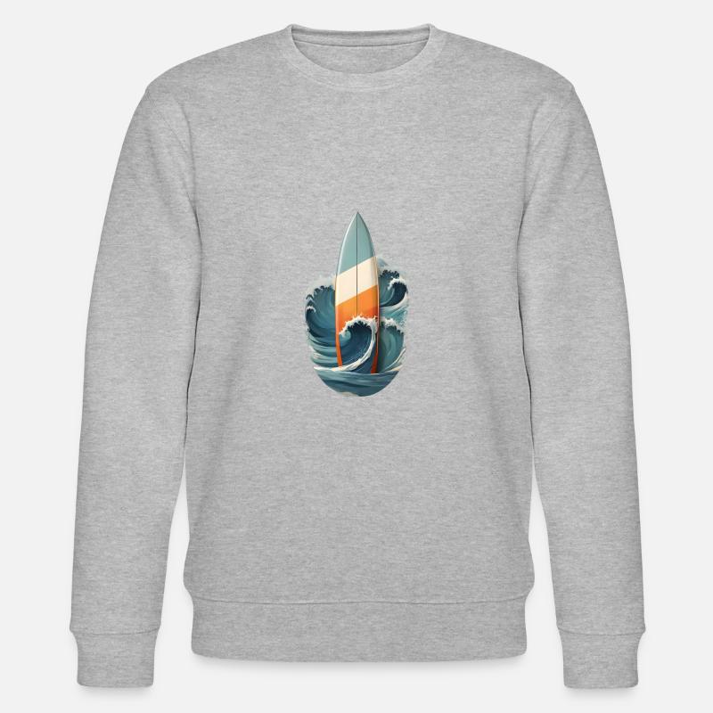 Surfez sur la vague - Sweat bio CHANGER Stanley/Stella Unisexe - gris chiné