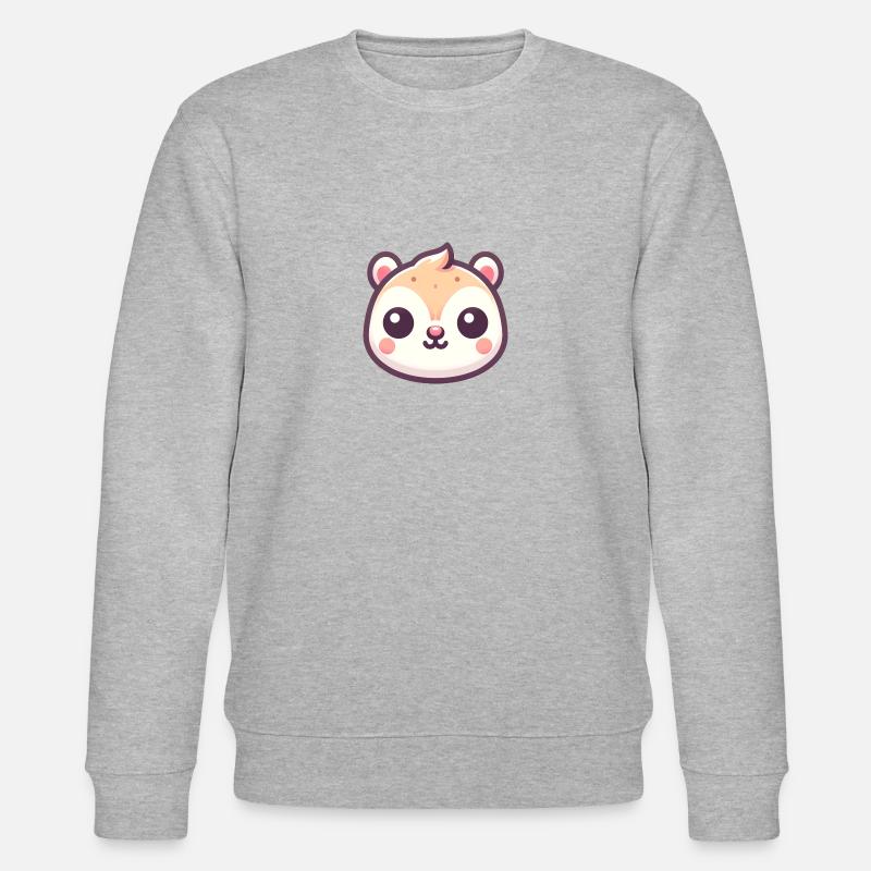 Cute Squirrel Nuts Animal Lover - Stanley/Stella CHANGER Unisex Organic Sweatshirt - heather grey
