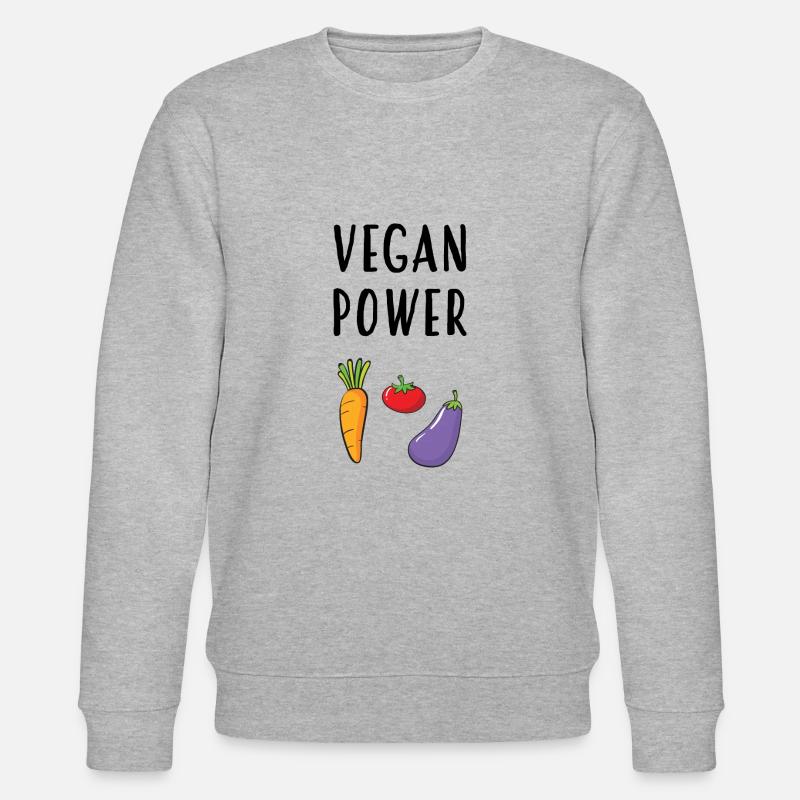 Vegane Kraft - Stanley/Stella Unisex Bio-Sweatshirt CHANGER  - Grau meliert