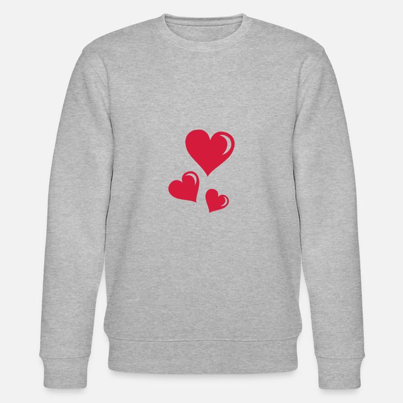 herzen - Stanley/Stella Unisex Bio-Sweatshirt CHANGER  - Grau meliert