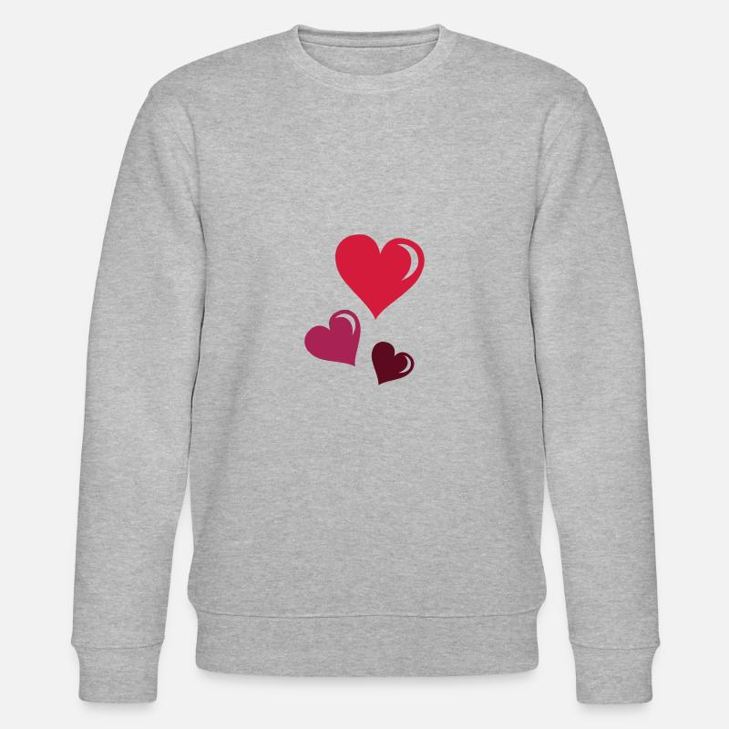 herzen - Stanley/Stella Unisex Bio-Sweatshirt CHANGER  - Grau meliert