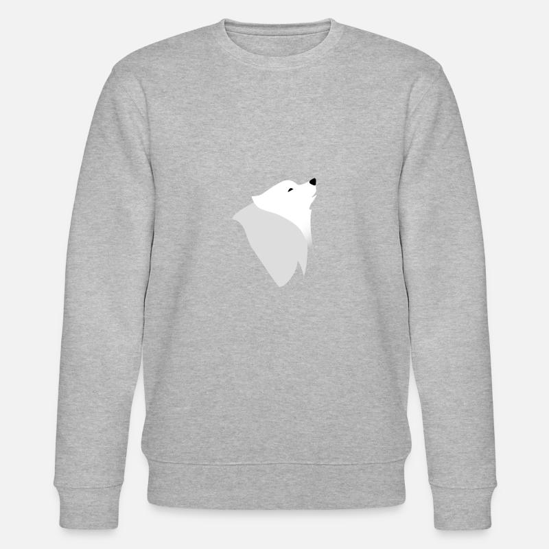 Samojed uler - Stanley/Stella Unisex Bio-Sweatshirt CHANGER  - Grau meliert