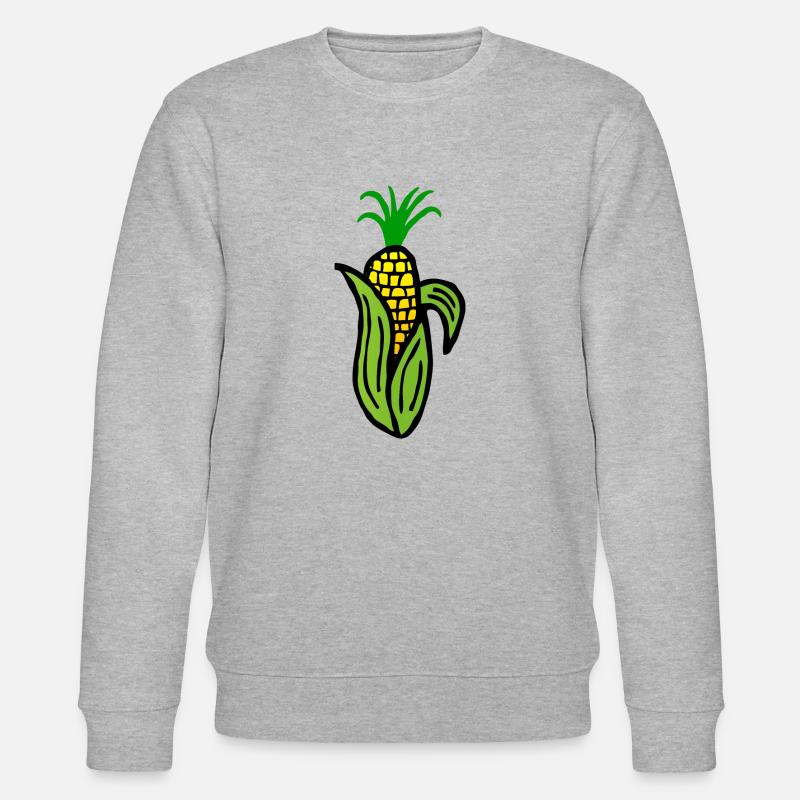 Vegetable corn cob corncob - Stanley/Stella CHANGER Unisex Organic Sweatshirt - heather grey