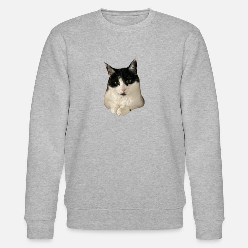 super cute Kitty Cat - Stanley/Stella Unisex Bio-Sweatshirt CHANGER  - Grau meliert