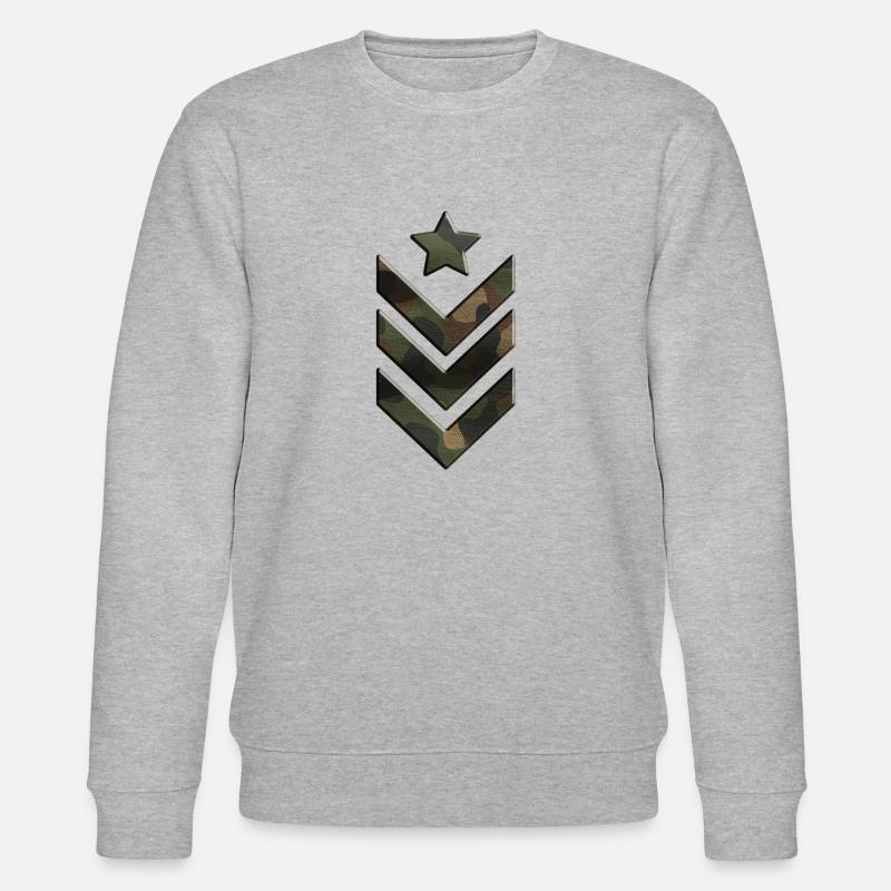 US Armee - Stanley/Stella Unisex Bio-Sweatshirt CHANGER  - Grau meliert