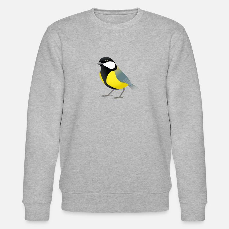 Kohlmeise - Stanley/Stella Unisex Bio-Sweatshirt CHANGER  - Grau meliert