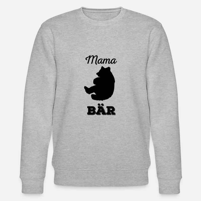 Mama Bär - Stanley/Stella Unisex Bio-Sweatshirt CHANGER  - Grau meliert