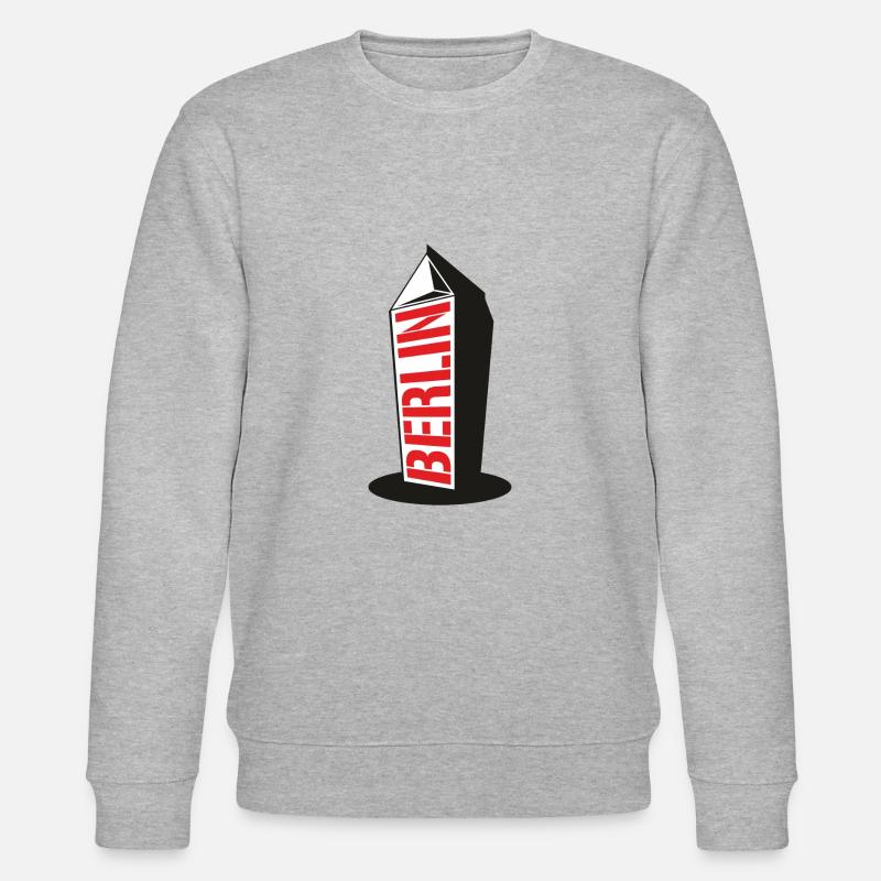 Berliner Milchbübchen - Stanley/Stella Unisex Bio-Sweatshirt CHANGER  - Grau meliert