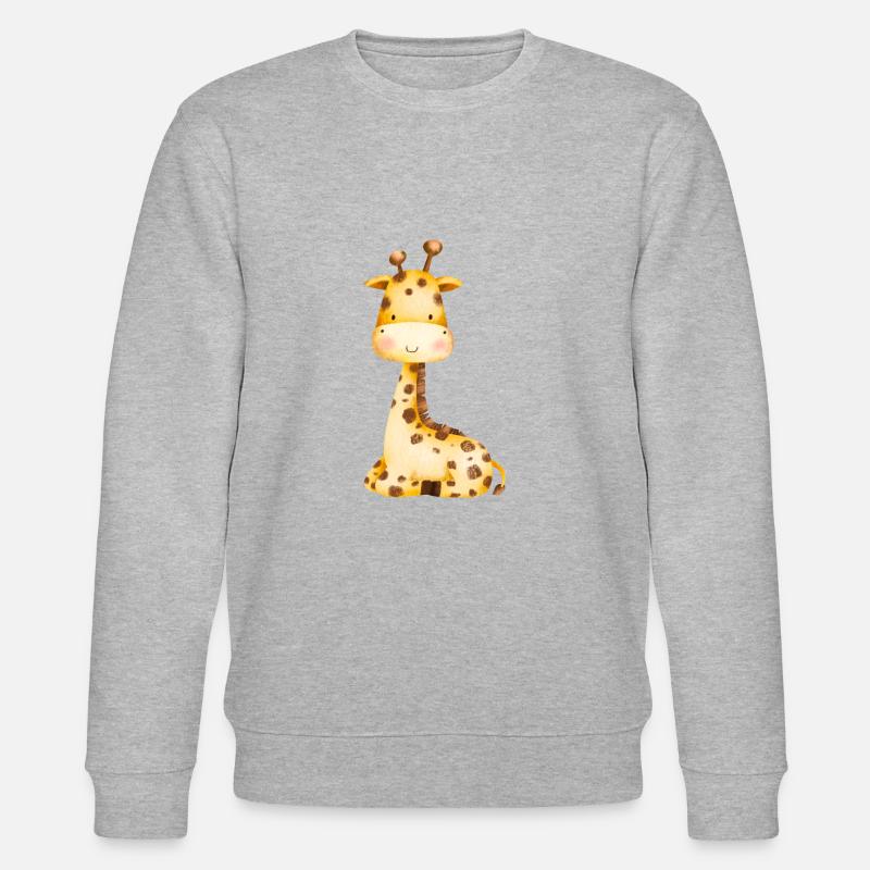 Giraffe - Stanley/Stella Unisex Bio-Sweatshirt CHANGER  - Grau meliert