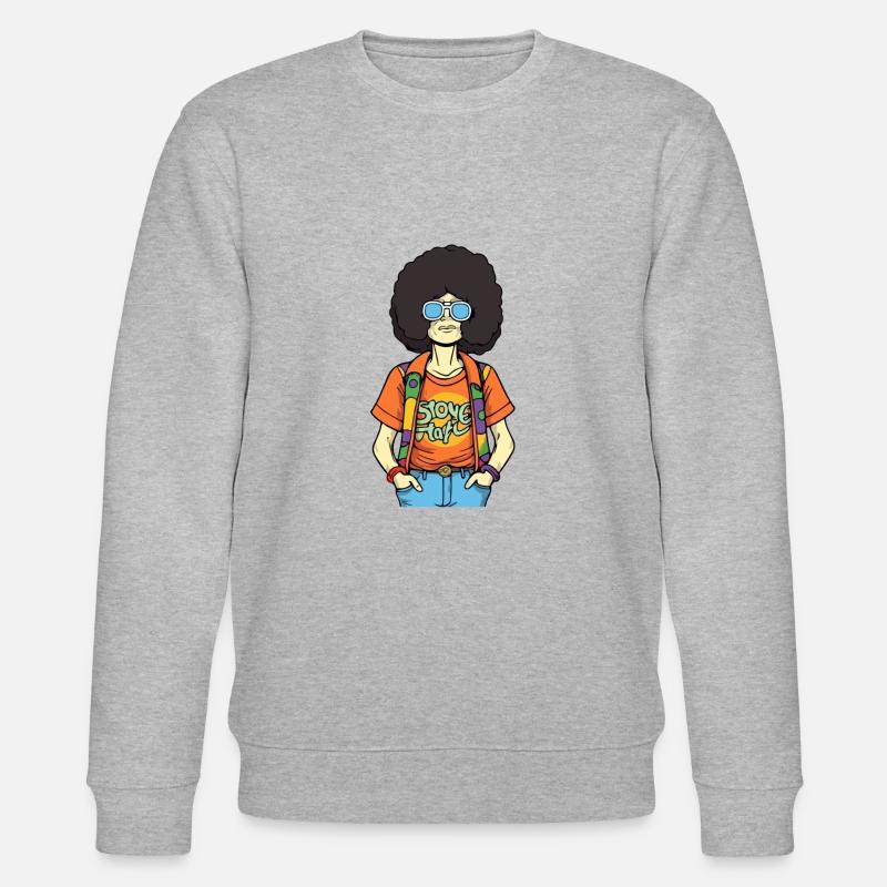 Marc der Hippie - Stanley/Stella Unisex Bio-Sweatshirt CHANGER  - Grau meliert