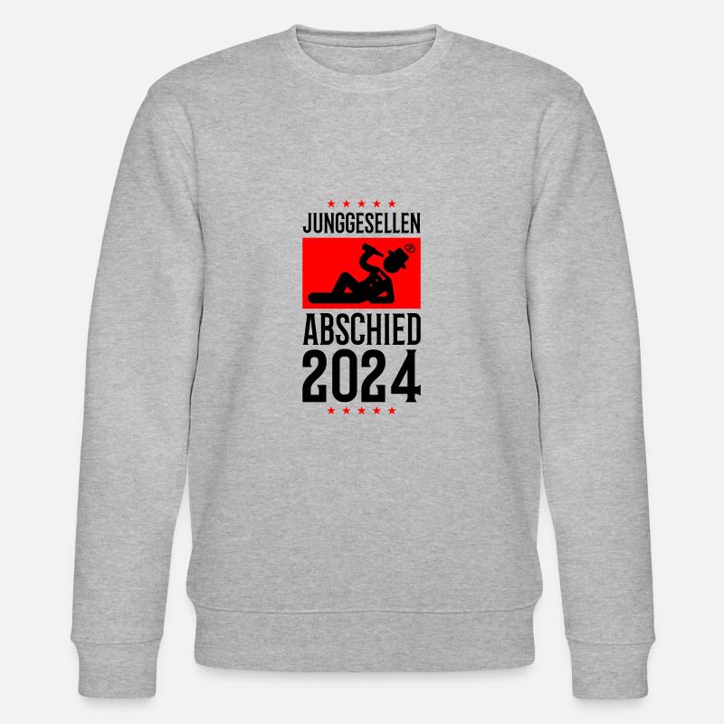 Junggesellenabschied 2024 - Stanley/Stella Unisex Bio-Sweatshirt CHANGER  - Grau meliert