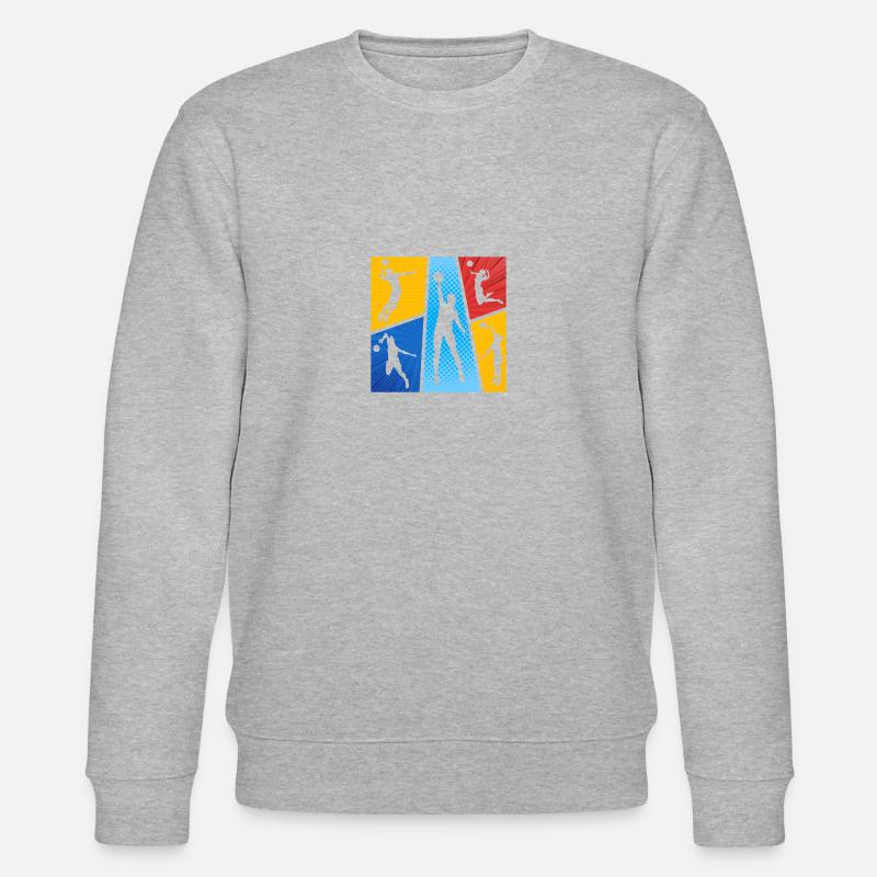 Faustball Faustballerin - Stanley/Stella Unisex Bio-Sweatshirt CHANGER  - Grau meliert