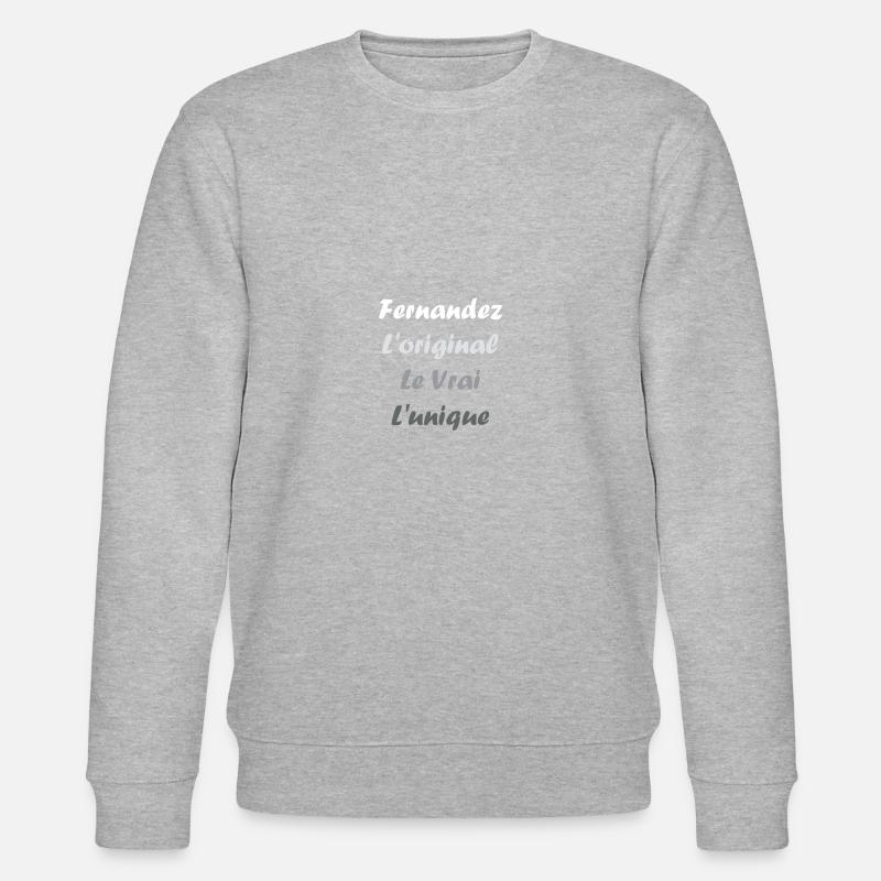 Fernandez - Sweat bio CHANGER Stanley/Stella Unisexe - gris chiné