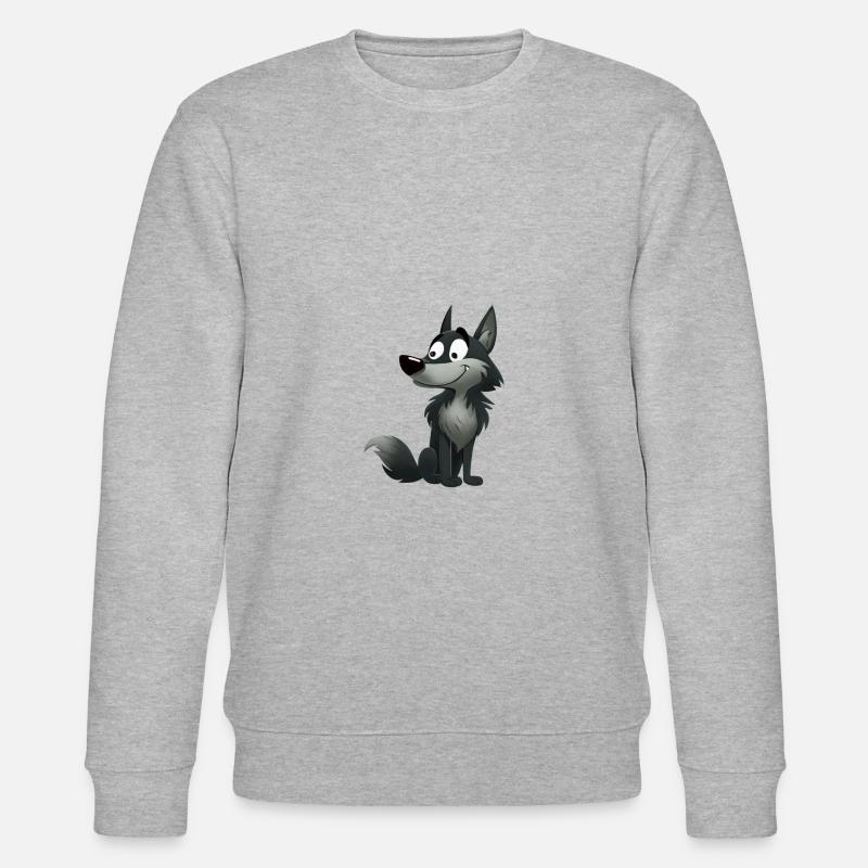 Wolf - Stanley/Stella Unisex Bio-Sweatshirt CHANGER  - Grau meliert