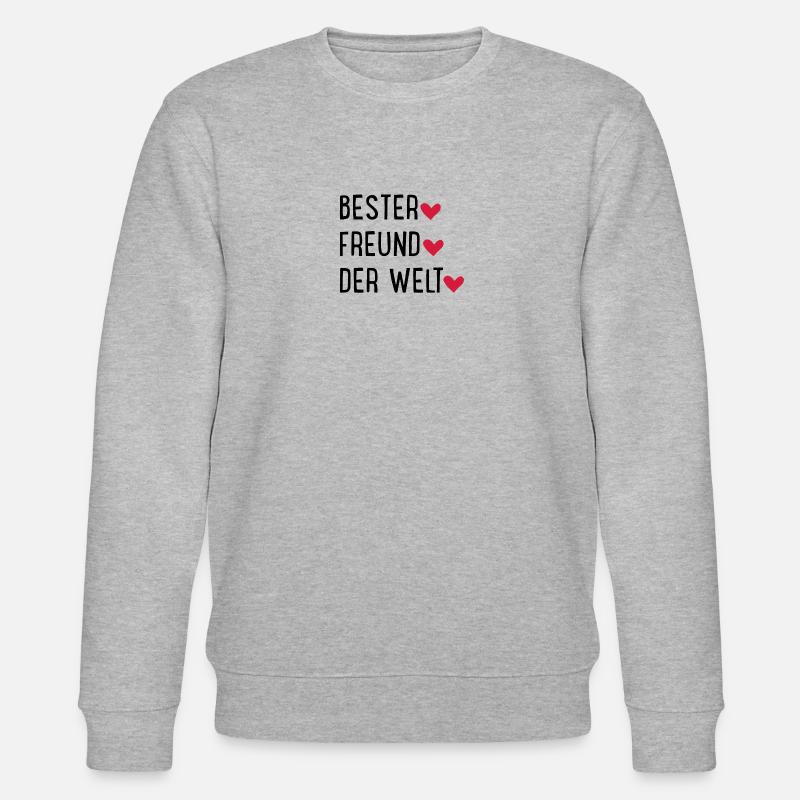 Meilleur ami du monde - Sweat bio CHANGER Stanley/Stella Unisexe - gris chiné