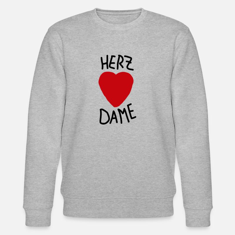Herz Dame - Stanley/Stella Unisex Bio-Sweatshirt CHANGER  - Grau meliert