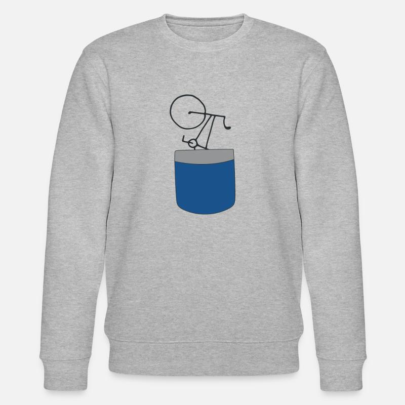 Fahrrad - Stanley/Stella Unisex Bio-Sweatshirt CHANGER - Grau meliert