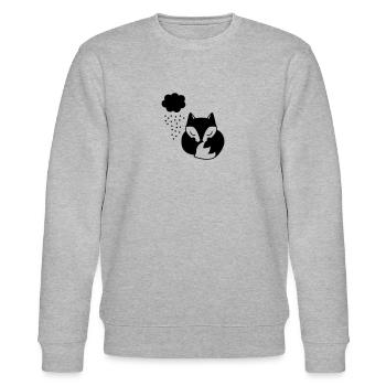 Fuchs - Stanley/Stella Unisex Bio-Sweatshirt CHANGER  - Grau meliert - Vorne - Nik (191cm) & Marisol (170cm)