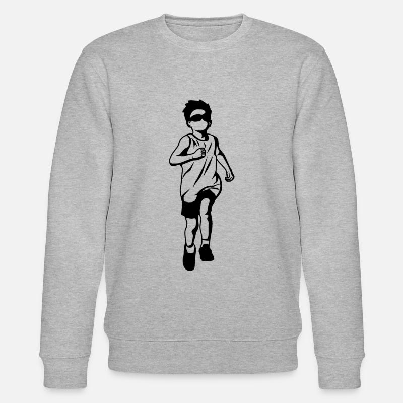 Laufendes Kind - Stanley/Stella Unisex Bio-Sweatshirt CHANGER  - Grau meliert