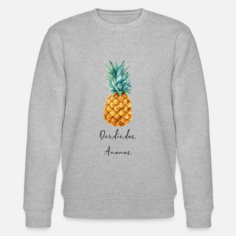 Ananas - Stanley/Stella Unisex Bio-Sweatshirt CHANGER  - Grau meliert