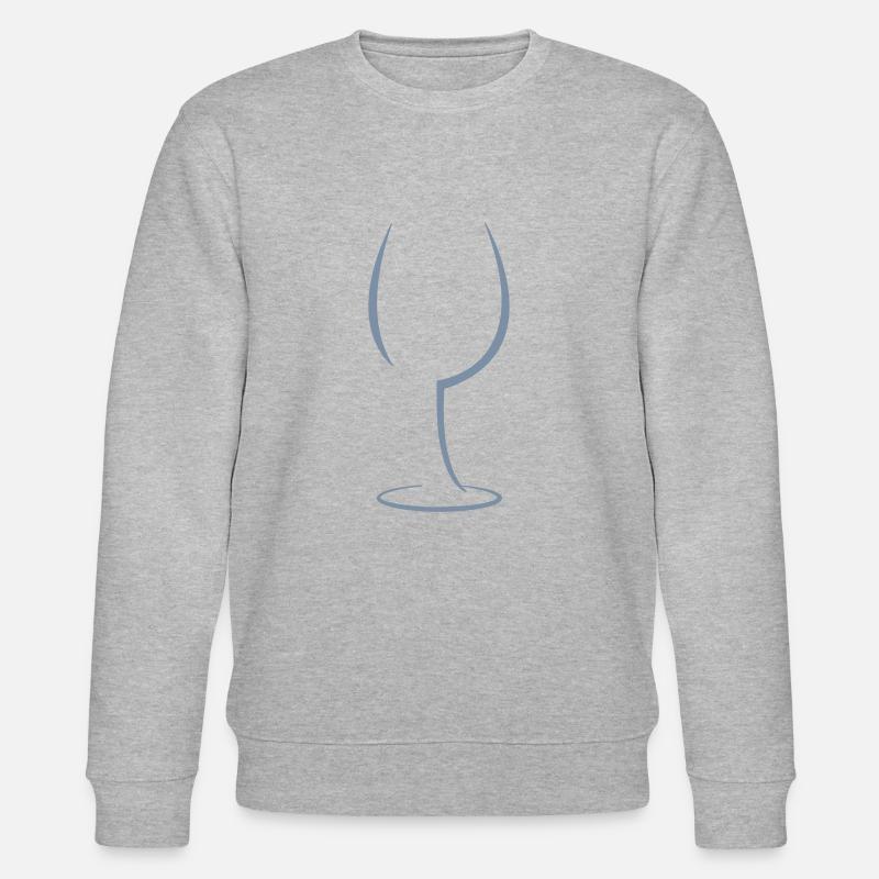 Weinglas - Stanley/Stella Unisex Bio-Sweatshirt CHANGER  - Grau meliert
