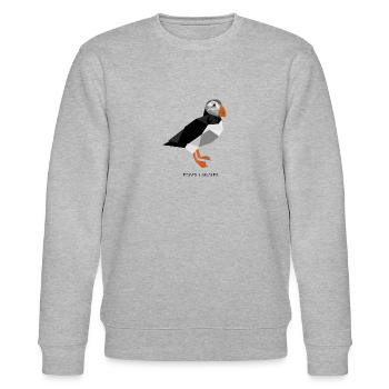 Puffin - Stanley/Stella Unisex Bio-Sweatshirt CHANGER  - Grau meliert - Vorne - Nik (191cm) & Marisol (170cm)