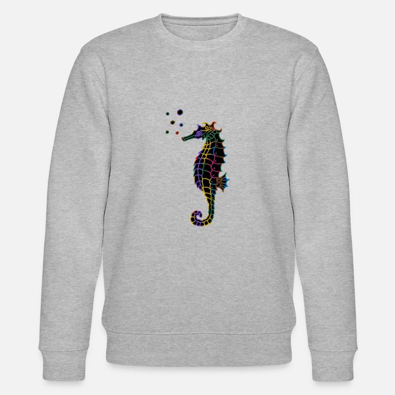 Seepferdchen - Stanley/Stella Unisex Bio-Sweatshirt CHANGER  - Grau meliert
