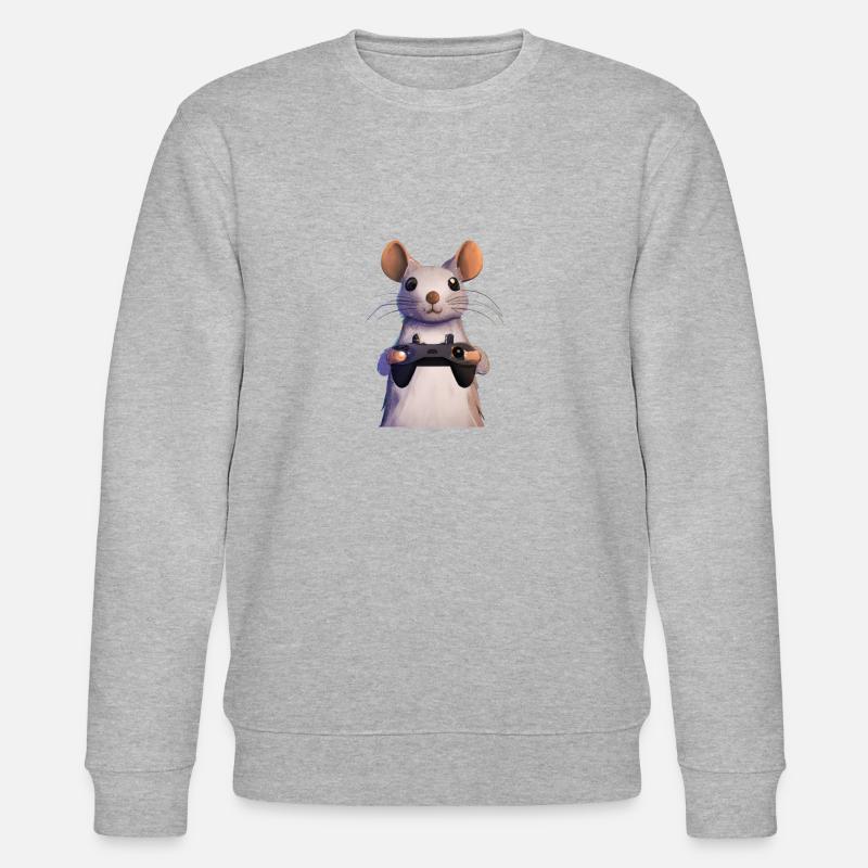 Maus - Stanley/Stella Unisex Bio-Sweatshirt CHANGER  - Grau meliert