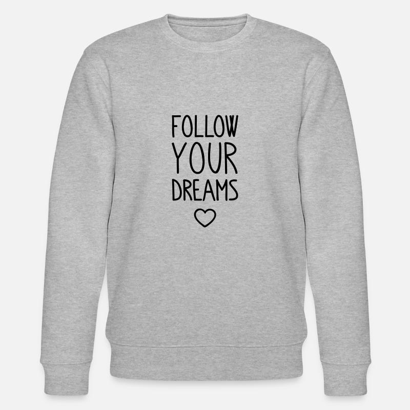 Follow your Dreams - Stanley/Stella Unisex Bio-Sweatshirt CHANGER  - Grau meliert