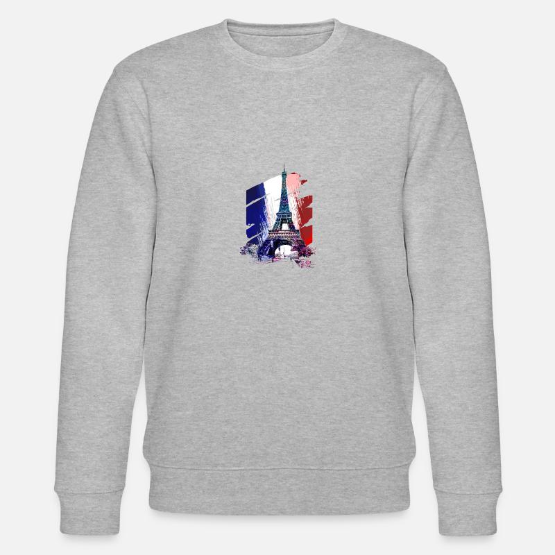 Eiffel Tower - Stanley/Stella Unisex Bio-Sweatshirt CHANGER  - Grau meliert