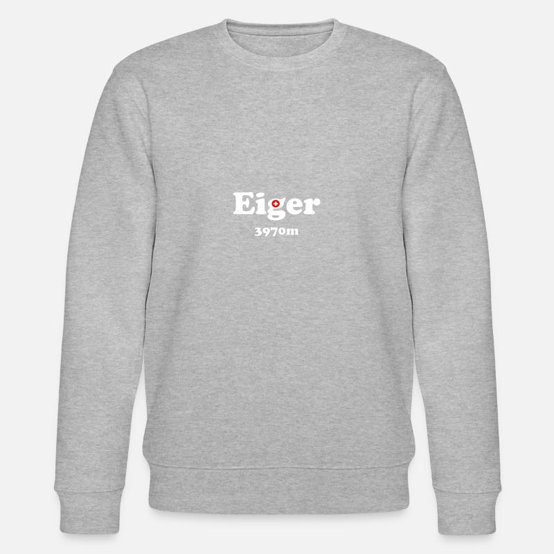 Eiger mit Schweizerkreuz - Stanley/Stella Unisex Bio-Sweatshirt CHANGER - undefined