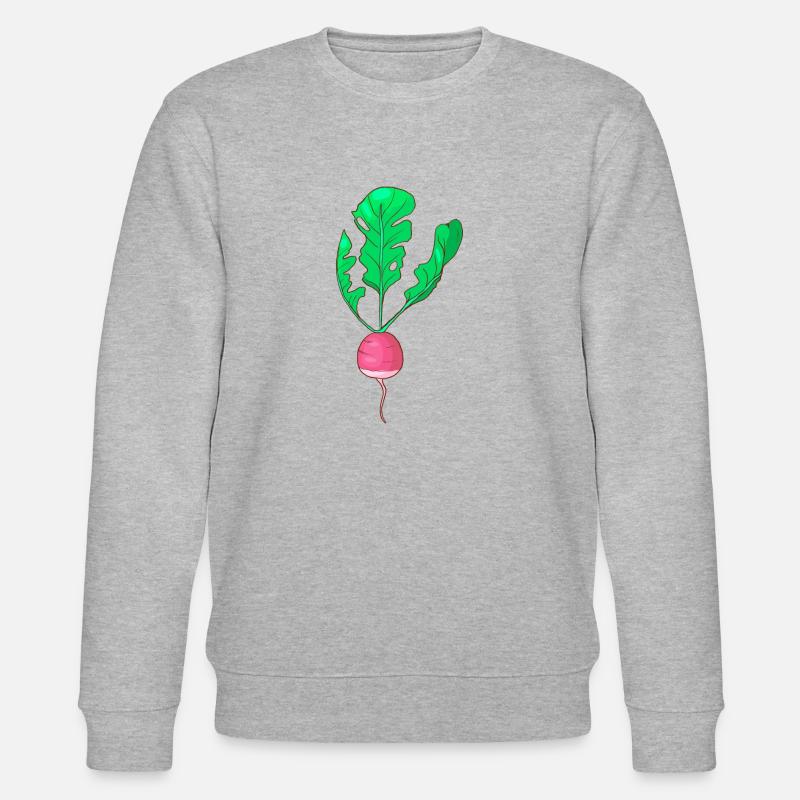 Herbstrübe Weiße Rübe Speiserübe - Stanley/Stella Unisex Bio-Sweatshirt CHANGER  - Grau meliert