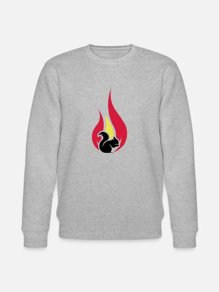 summer squirrel - Stanley/Stella Unisex Bio-Sweatshirt CHANGER  - Grau meliert