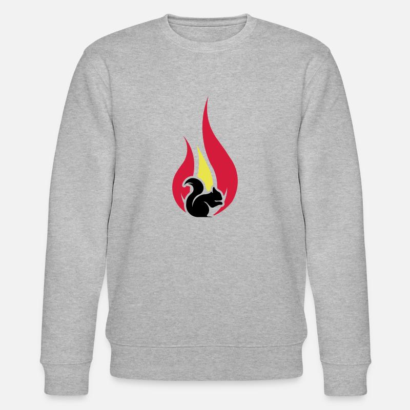 summer squirrel - Stanley/Stella Unisex Bio-Sweatshirt CHANGER  - Grau meliert