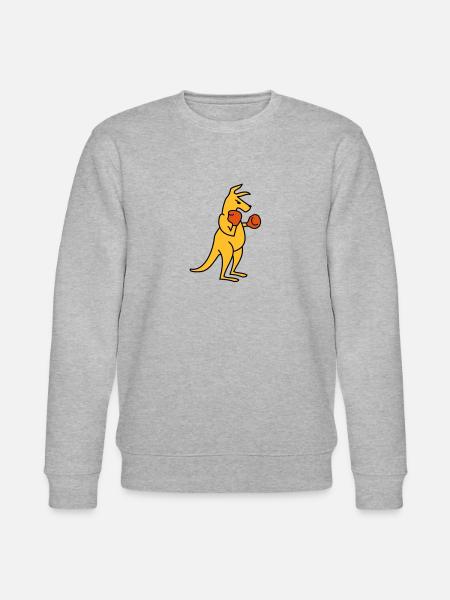 Boxing Kangaroo - Stanley/Stella CHANGER Unisex Organic Sweatshirt - heather grey