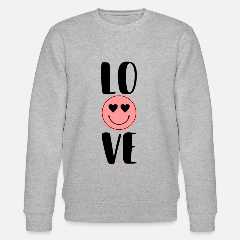 Sourire d’amour - Sweat bio CHANGER Stanley/Stella Unisexe - gris chiné