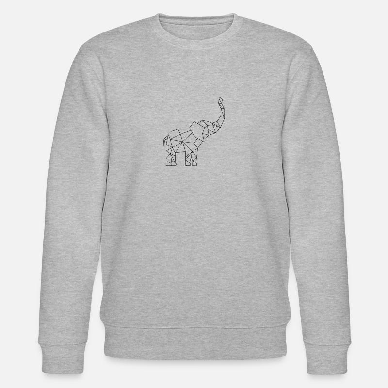 Elefant - Stanley/Stella Unisex Bio-Sweatshirt CHANGER  - Grau meliert