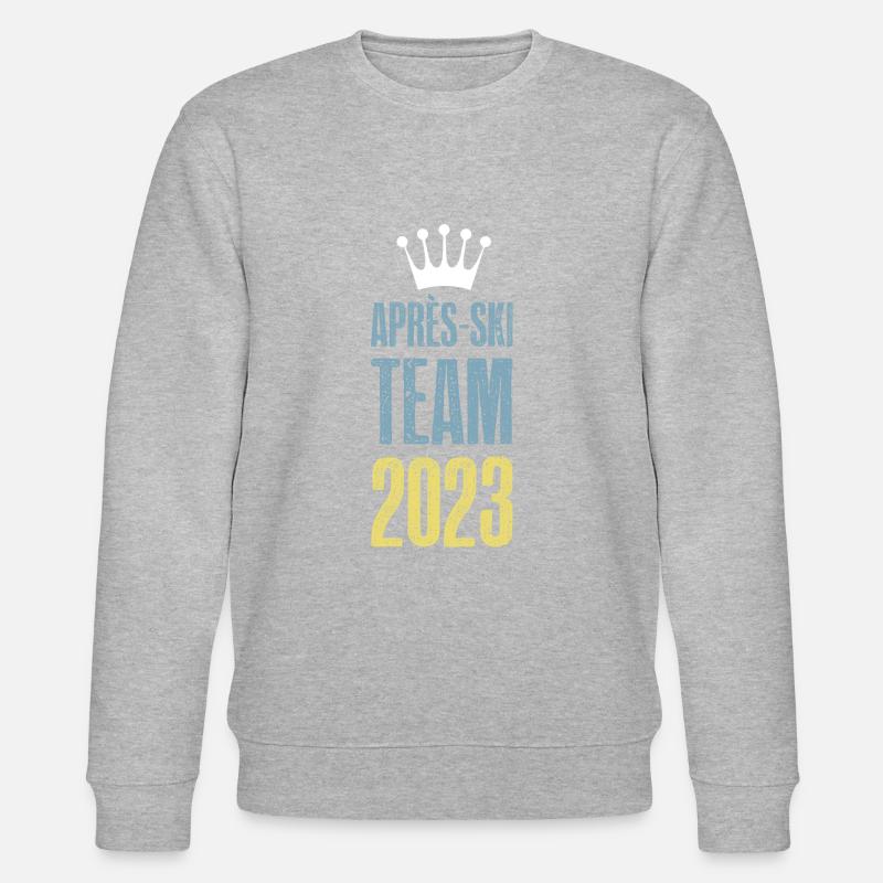 Après-ski 2023 Krone - Sweat bio CHANGER Stanley/Stella Unisexe - gris chiné