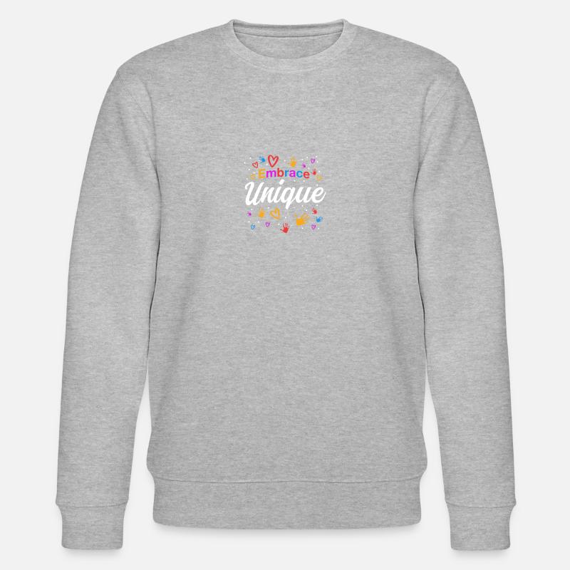 Autismus Geschenkidee - Stanley/Stella Unisex Bio-Sweatshirt CHANGER  - Grau meliert