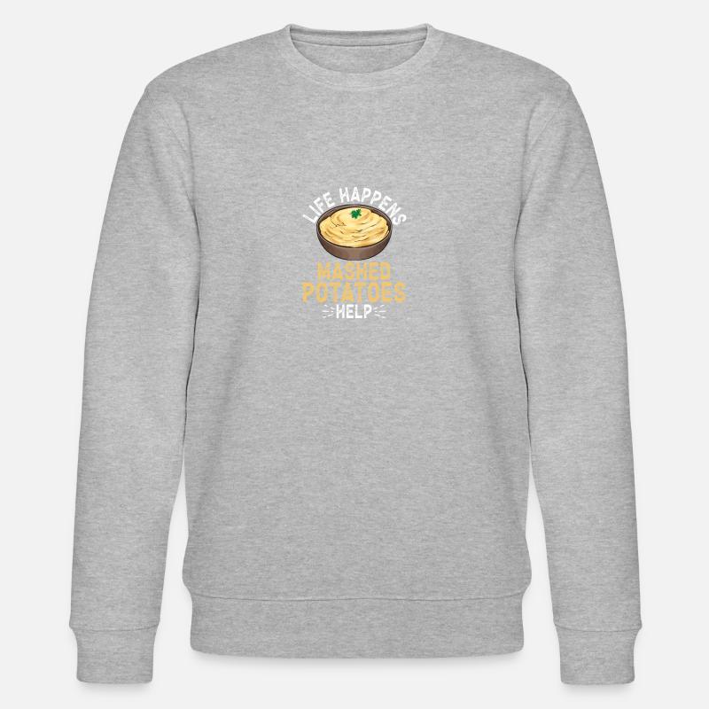 Mashed potatoes Mashed potatoes - Stanley/Stella CHANGER Unisex Organic Sweatshirt - heather grey