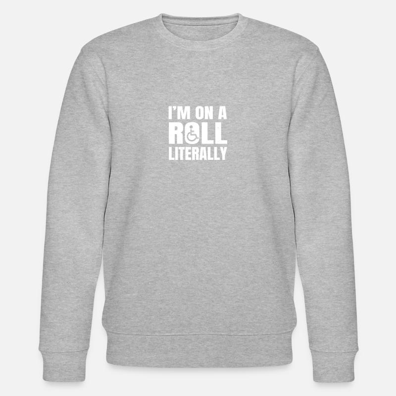 Rollstuhl - Stanley/Stella Unisex Bio-Sweatshirt CHANGER  - Grau meliert
