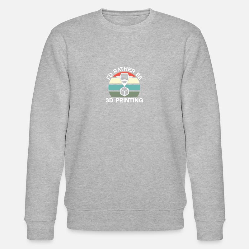 Imprimante 3D Impression 3D - Sweat bio CHANGER Stanley/Stella Unisexe - gris chiné