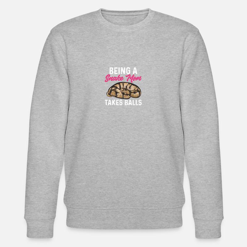 Ball Python Snake King Python - Sweat bio CHANGER Stanley/Stella Unisexe - gris chiné
