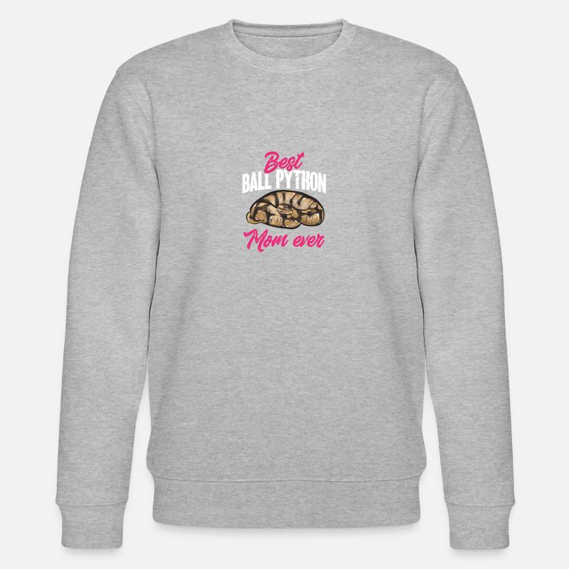 Ball Python Snake King Python - Stanley/Stella CHANGER Unisex Organic Sweatshirt - heather grey