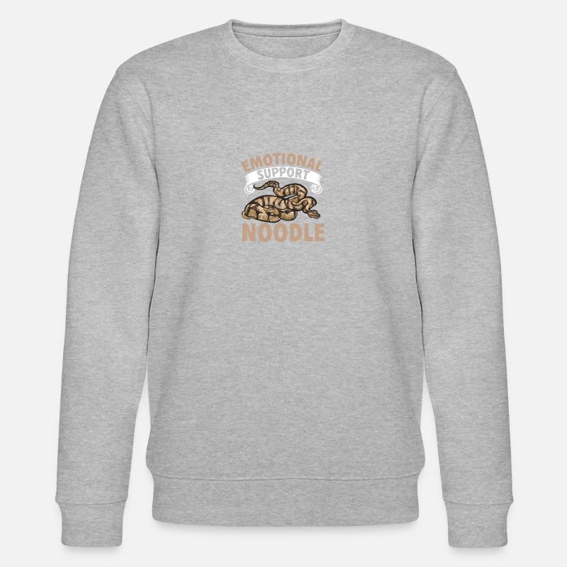 Ball Python Snake King Python - Stanley/Stella CHANGER Unisex Organic Sweatshirt - heather grey