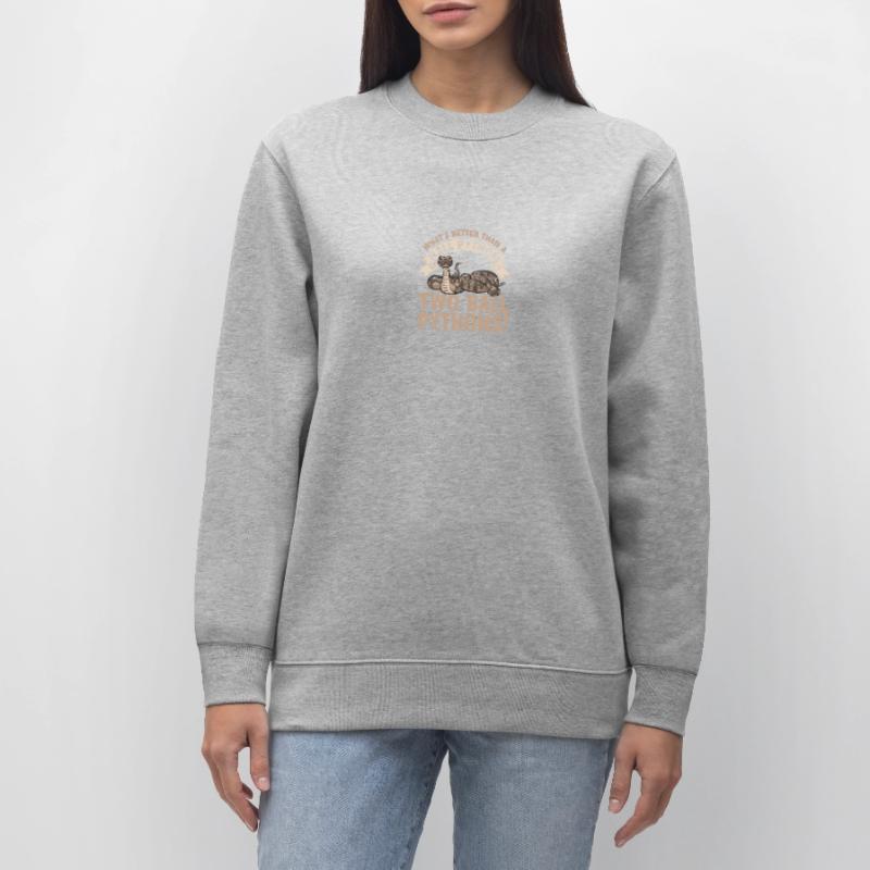 Ball Python Snake King Python Stanley/Stella CHANGER Unisex Organic Sweatshirt